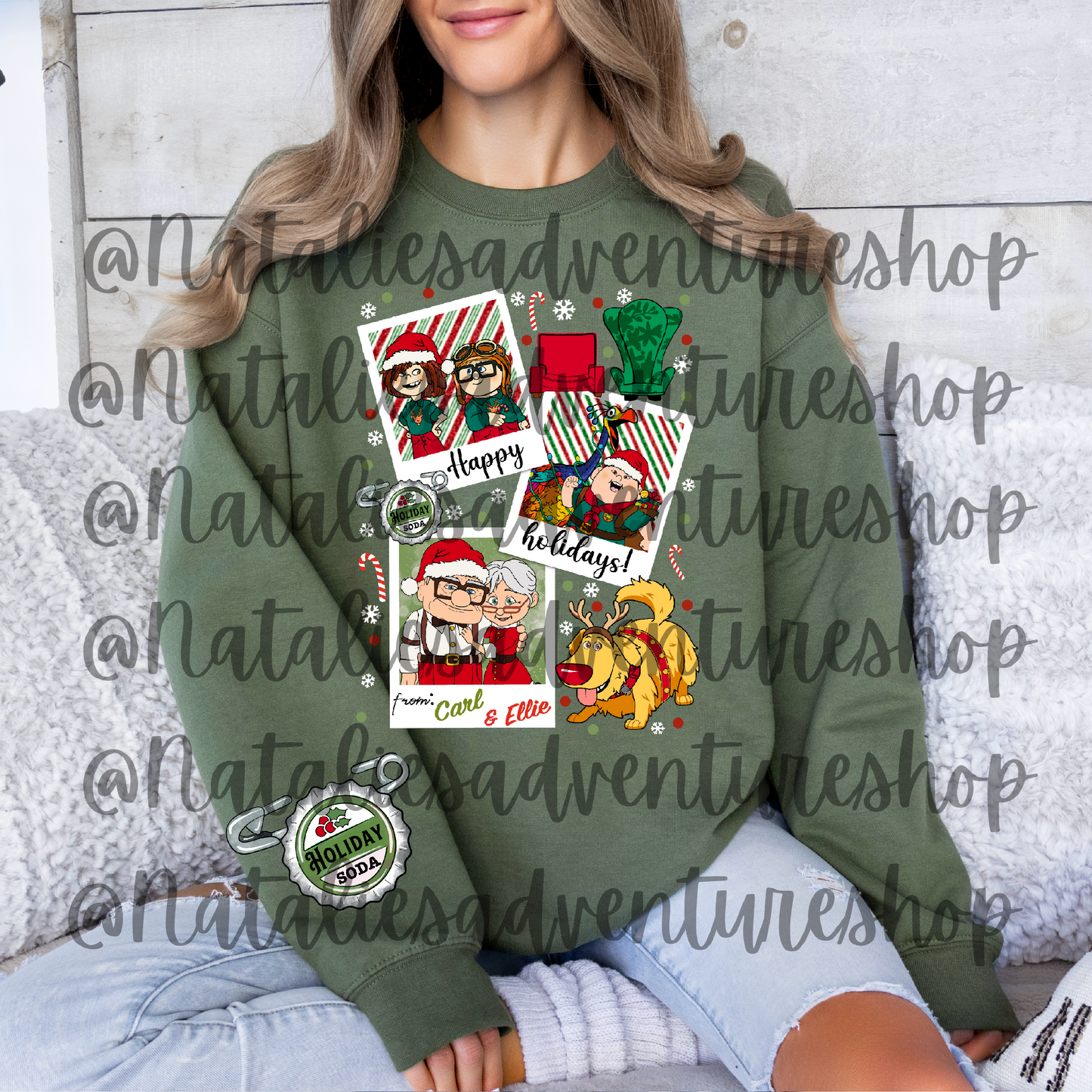 *Pre-Order* Up Christmas Polaroid Crewneck