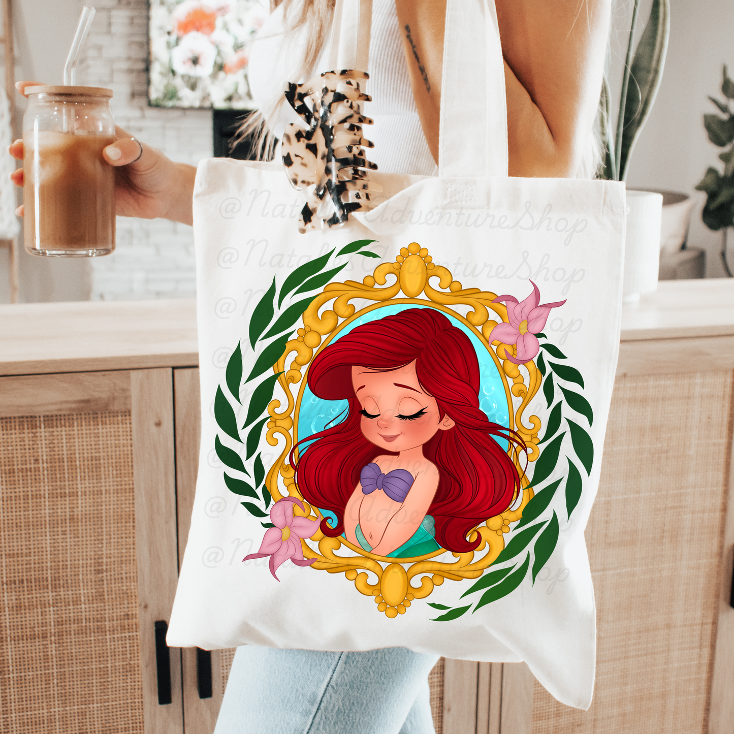 *Pre-Order* Baby Mermaid Canvas Tote Bag