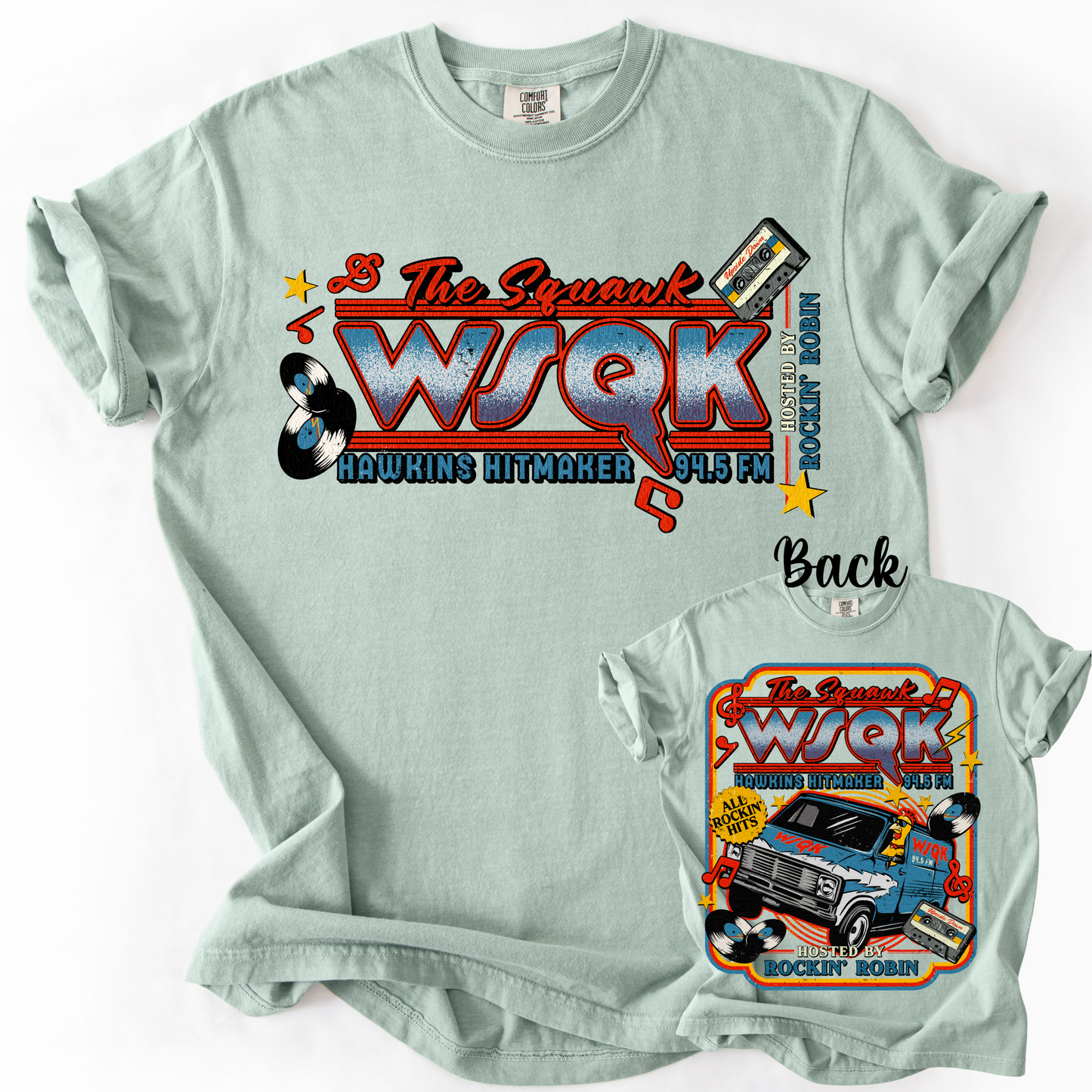 *Pre-Order* SQUAWK Front Back Version T-Shirt(Comfort Colors)