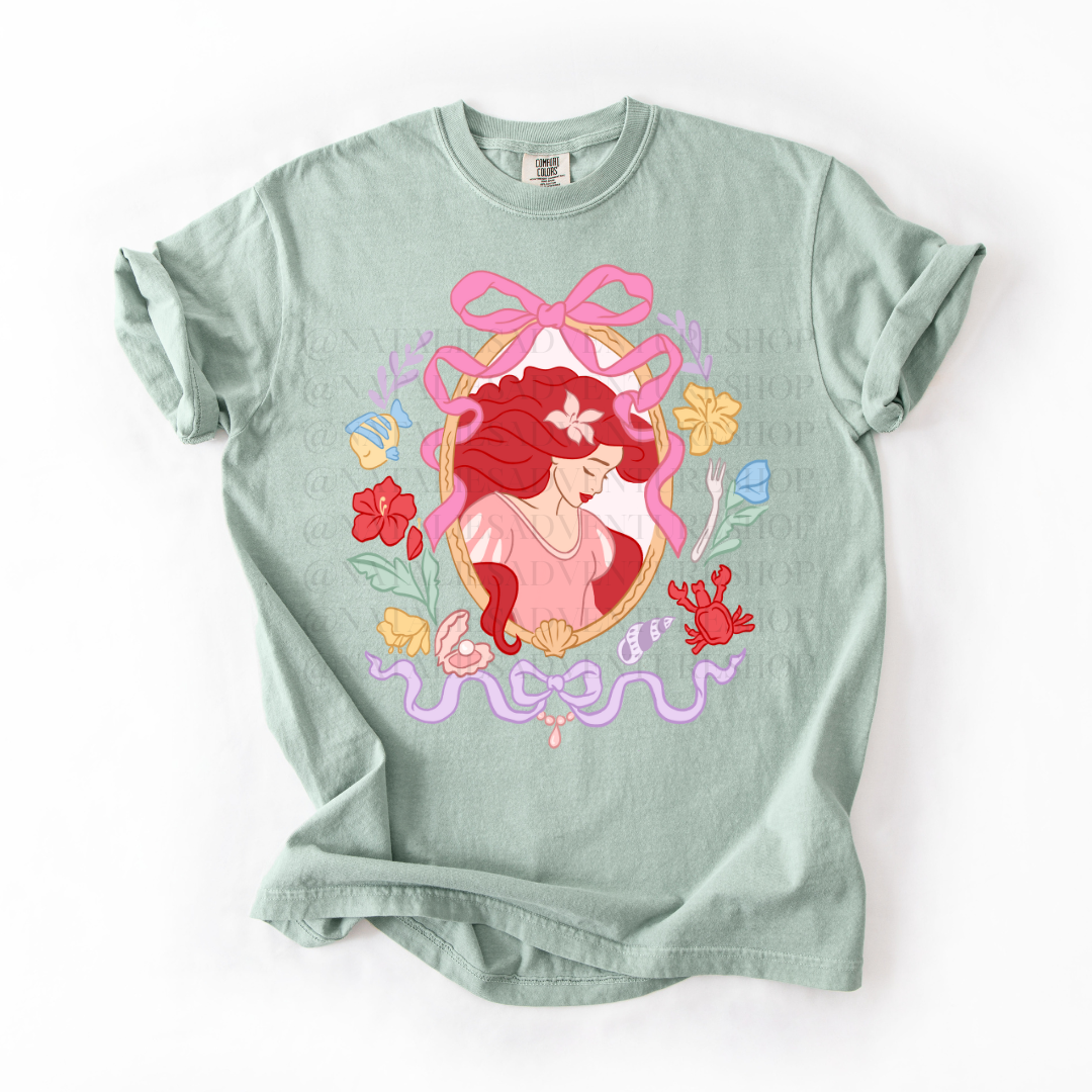 *Pre-Order* Mermaid Portrait Princess T-Shirt (Comfort Colors)
