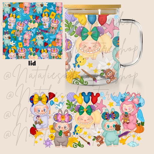 *PRE-ORDER* Labu Princesses 16oz Glass Mug