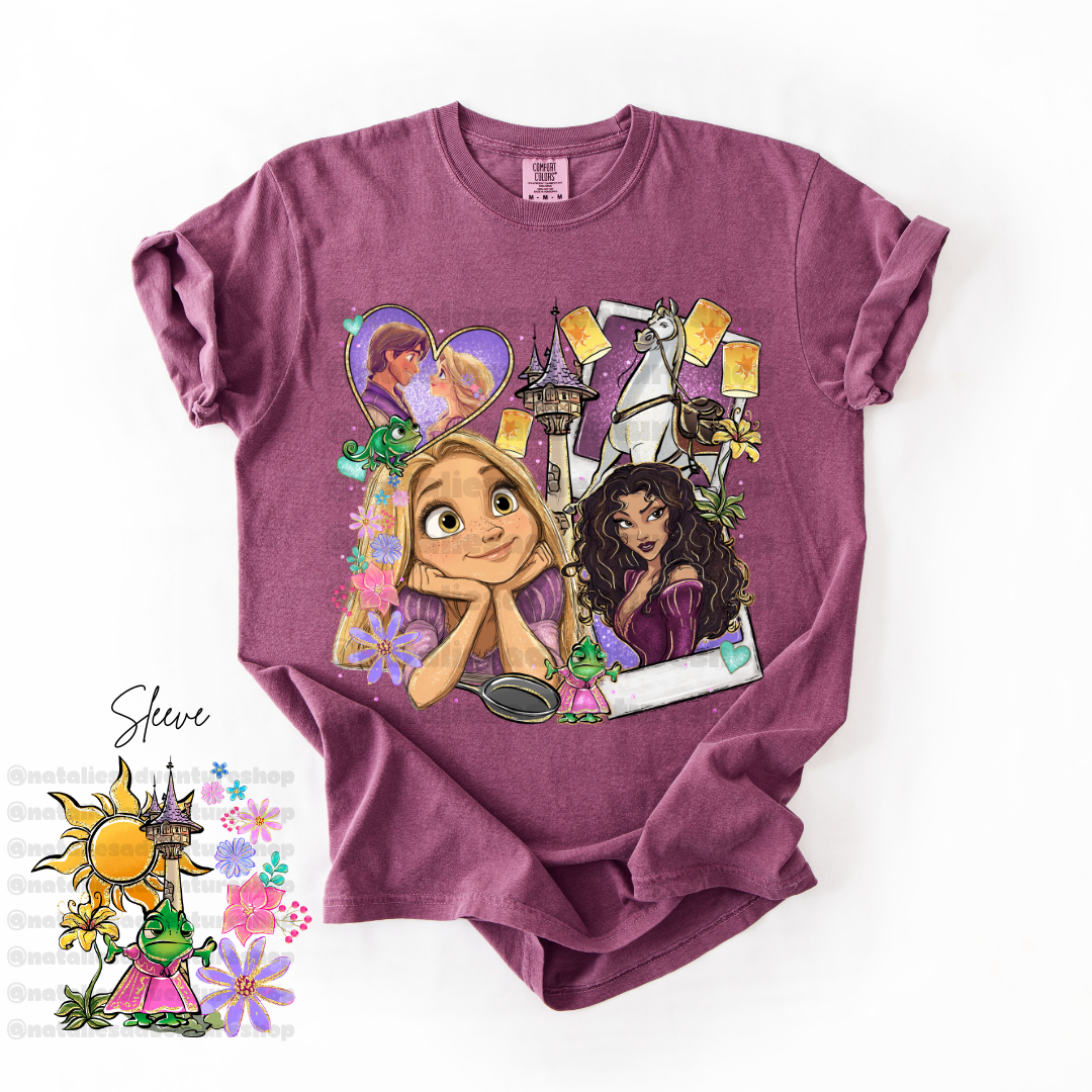 *Pre-Order* Punzie Princess Cartoon T-Shirt (Comfort Colors)