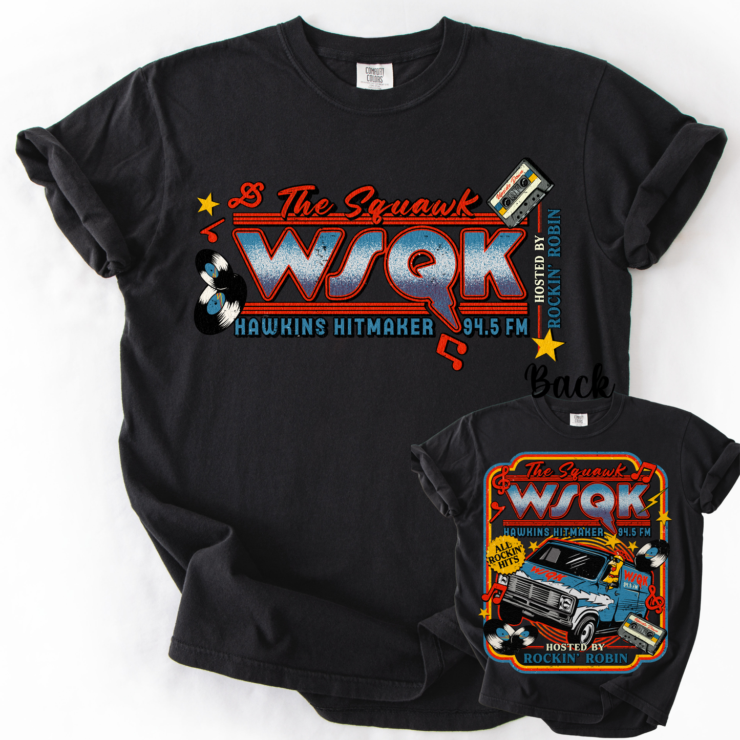 *Pre-Order* SQUAWK Front Back Version T-Shirt(Comfort Colors)