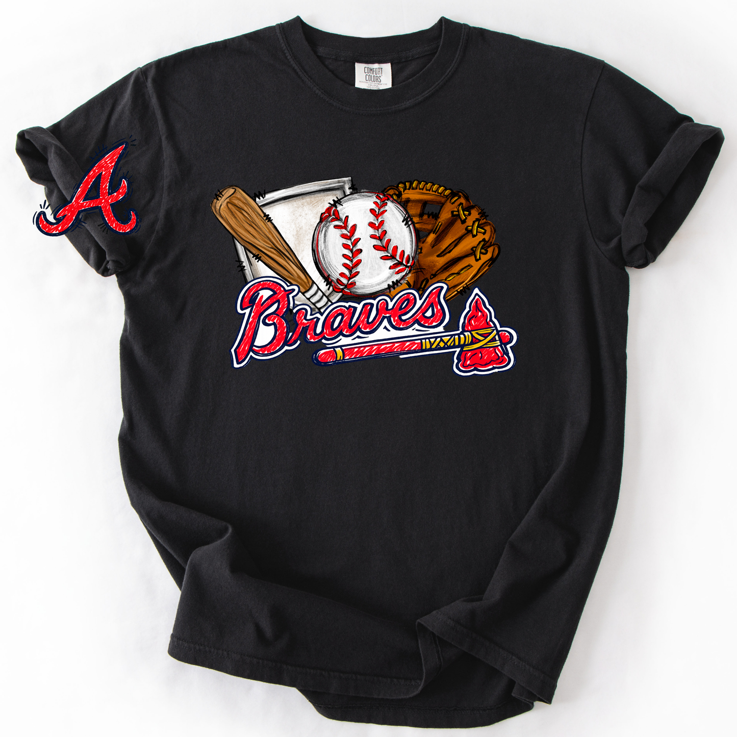 *Pre-Order* ATL Braves Doodle T-Shirt (Comfort Colors)