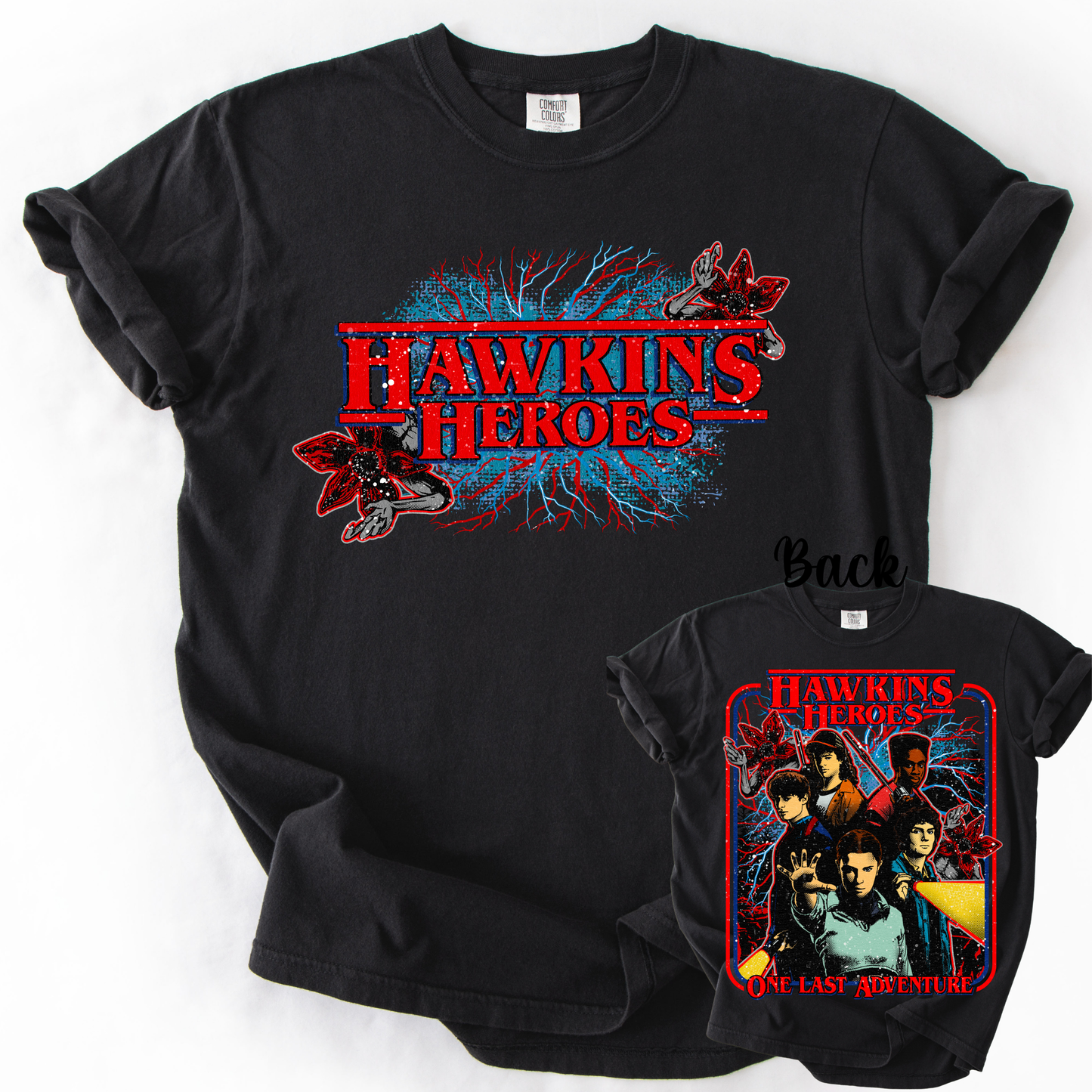 *Pre-Order* Hawkins Heroes Front Back Version T-Shirt(Comfort Colors)