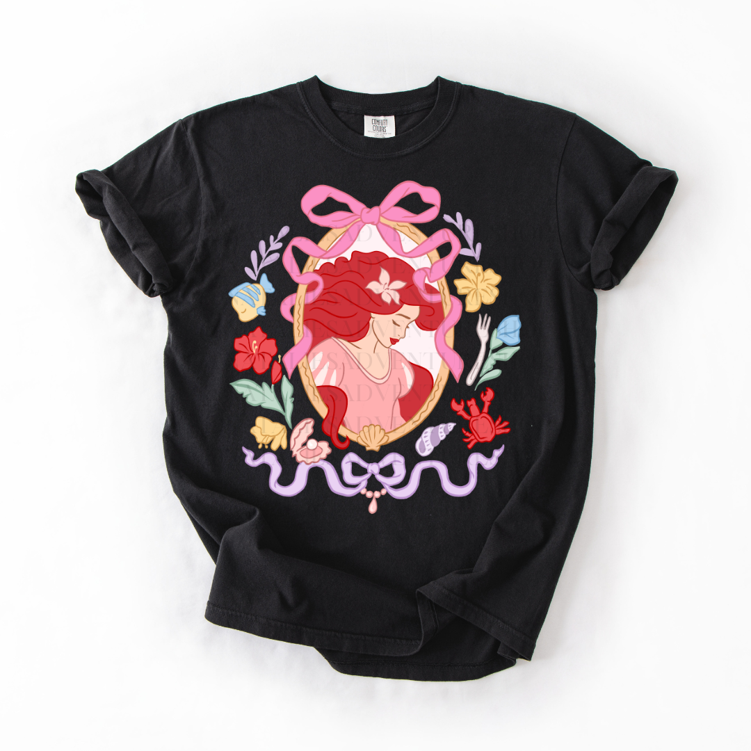 *Pre-Order* Mermaid Portrait Princess T-Shirt (Comfort Colors)