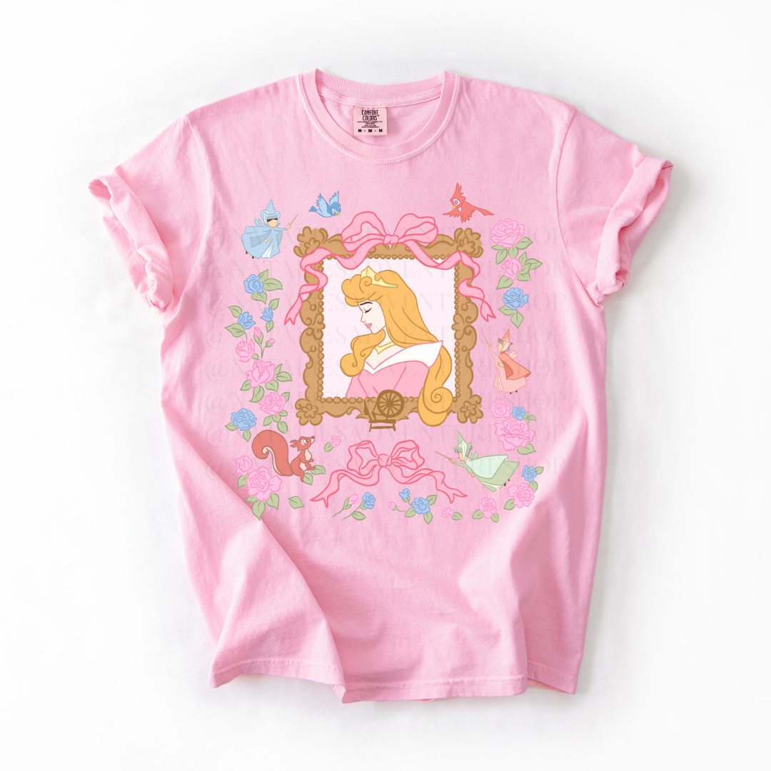 *Pre-Order* Briar Rose Portrait Princess T-Shirt (Comfort Colors)