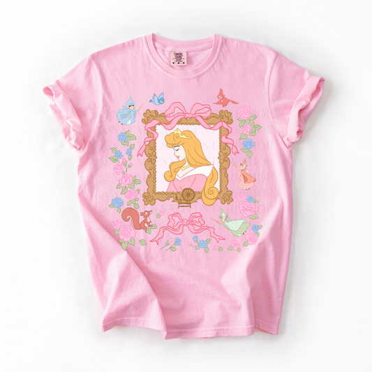 *Pre-Order* Briar Rose Portrait Princess T-Shirt (Comfort Colors)
