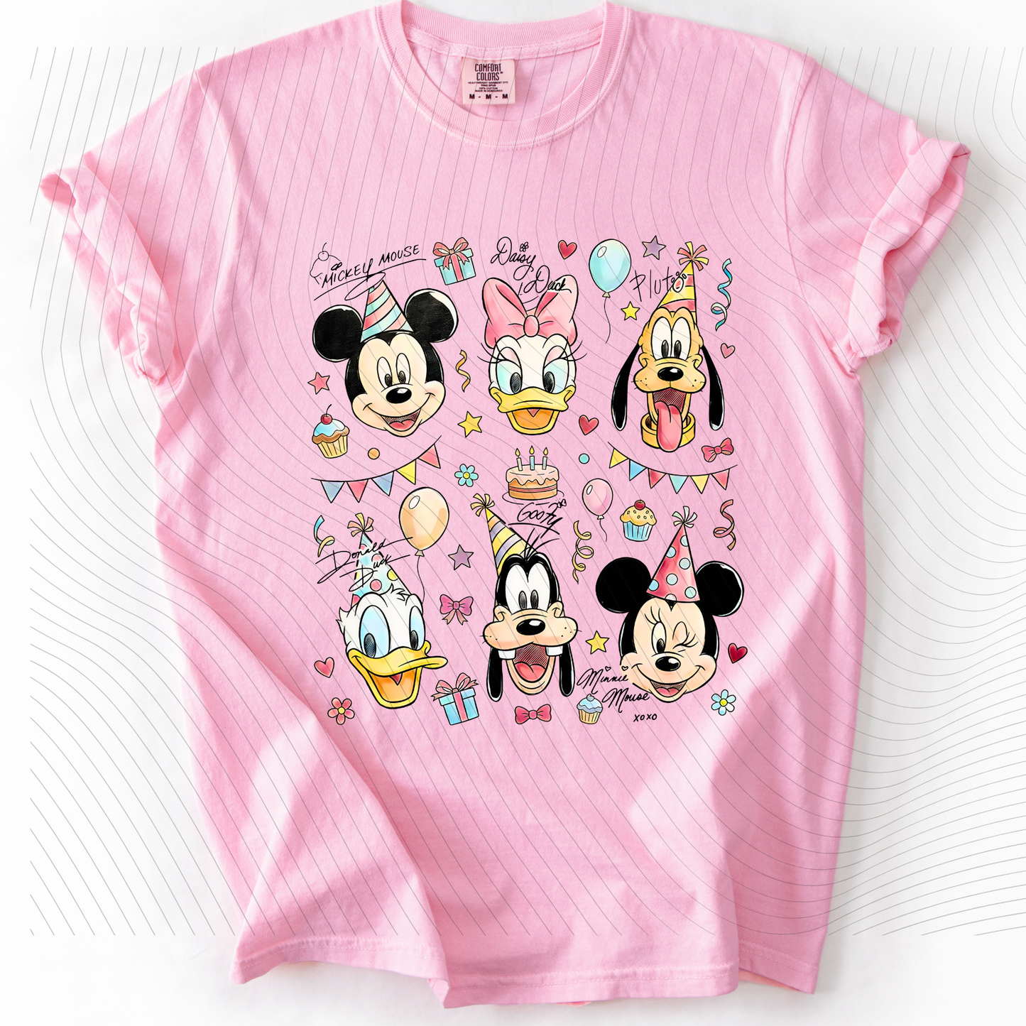 *Pre-Order* Mouse and Friends Birthday T-Shirt(Comfort Colors)