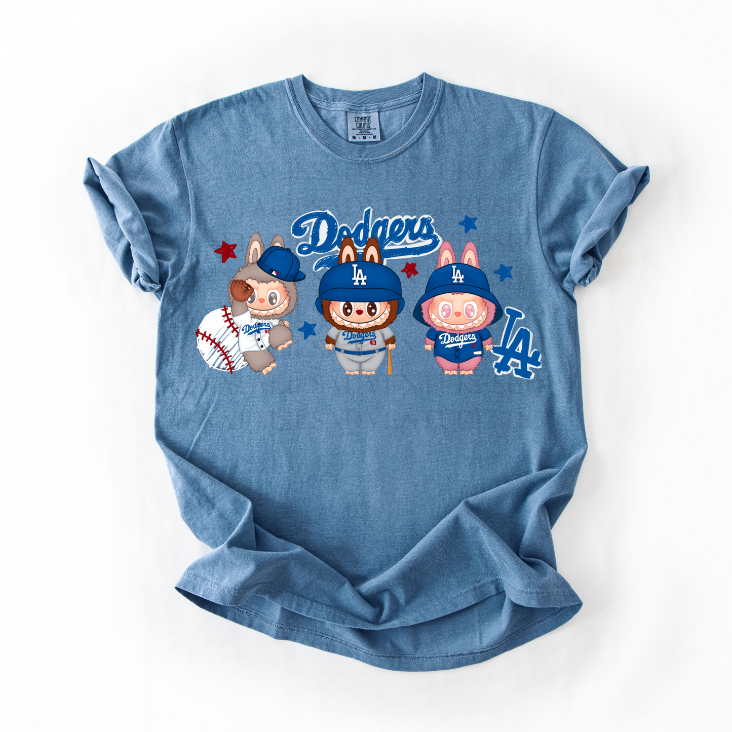 *Pre-Order* LA DODG BUBU Baseballl T-Shirt (Comfort Colors)