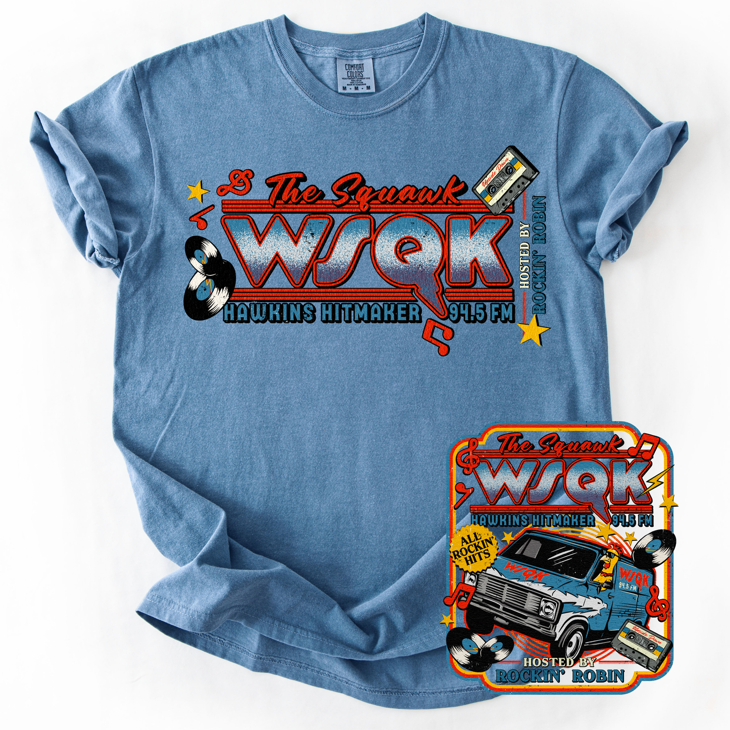 *Pre-Order* SQUAWK Front Back Version T-Shirt(Comfort Colors)