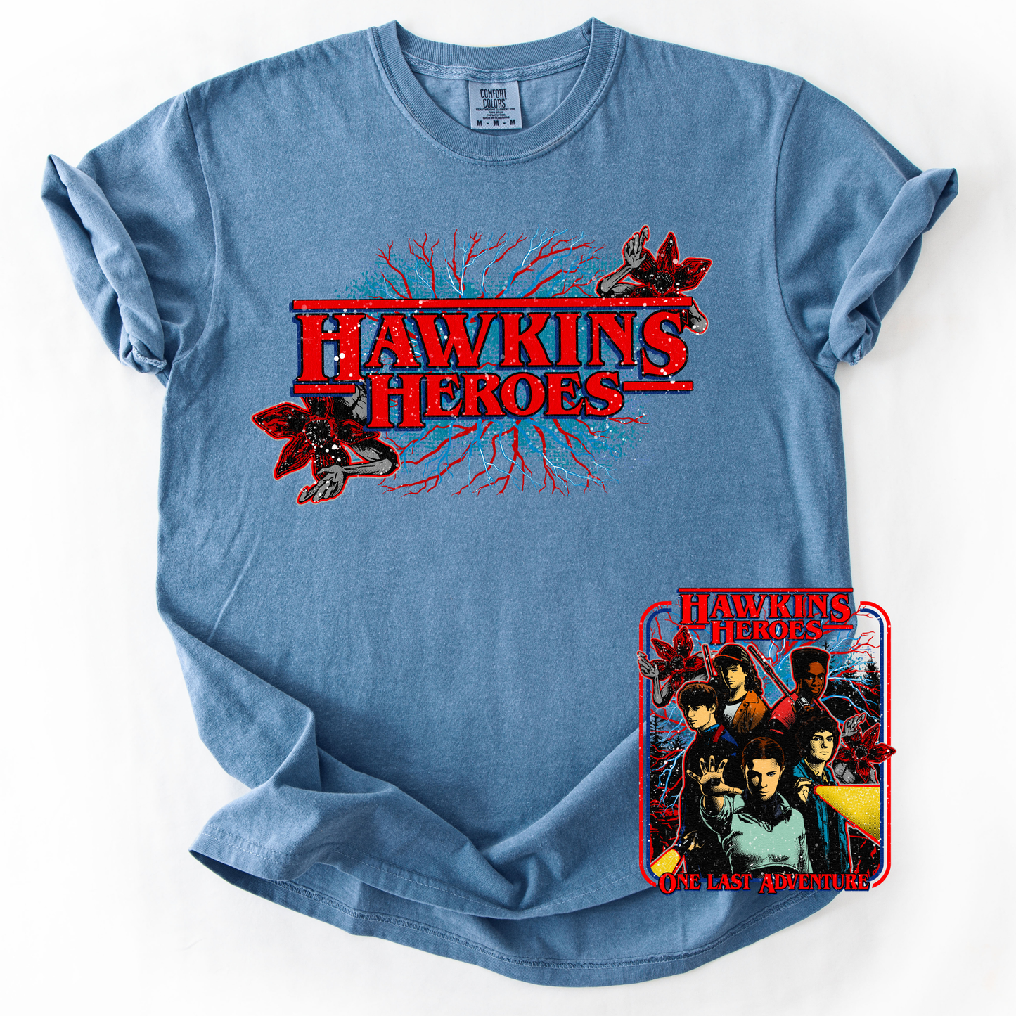 *Pre-Order* Hawkins Heroes Front Back Version T-Shirt(Comfort Colors)