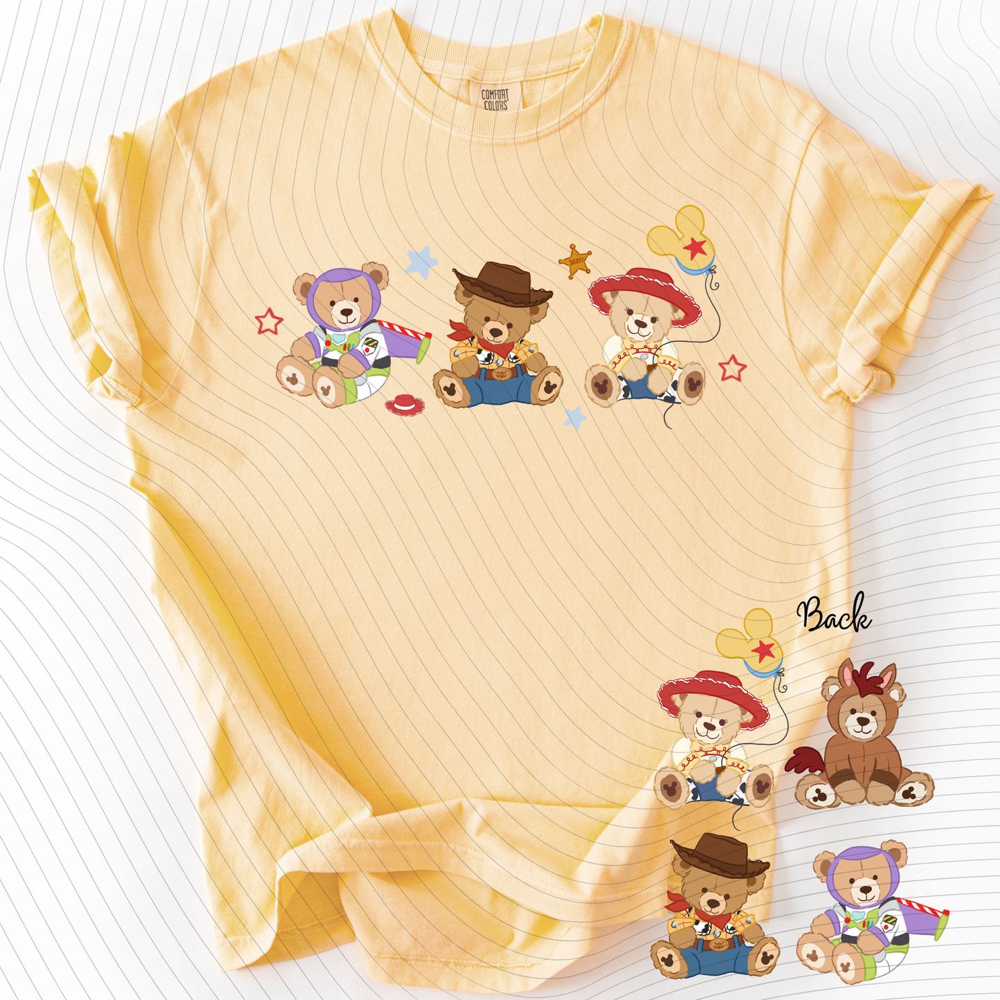 *Pre-Order* Toy Bears Front Back T-Shirt(Comfort Colors)