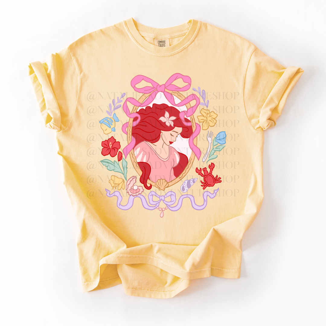 *Pre-Order* Mermaid Portrait Princess T-Shirt (Comfort Colors)
