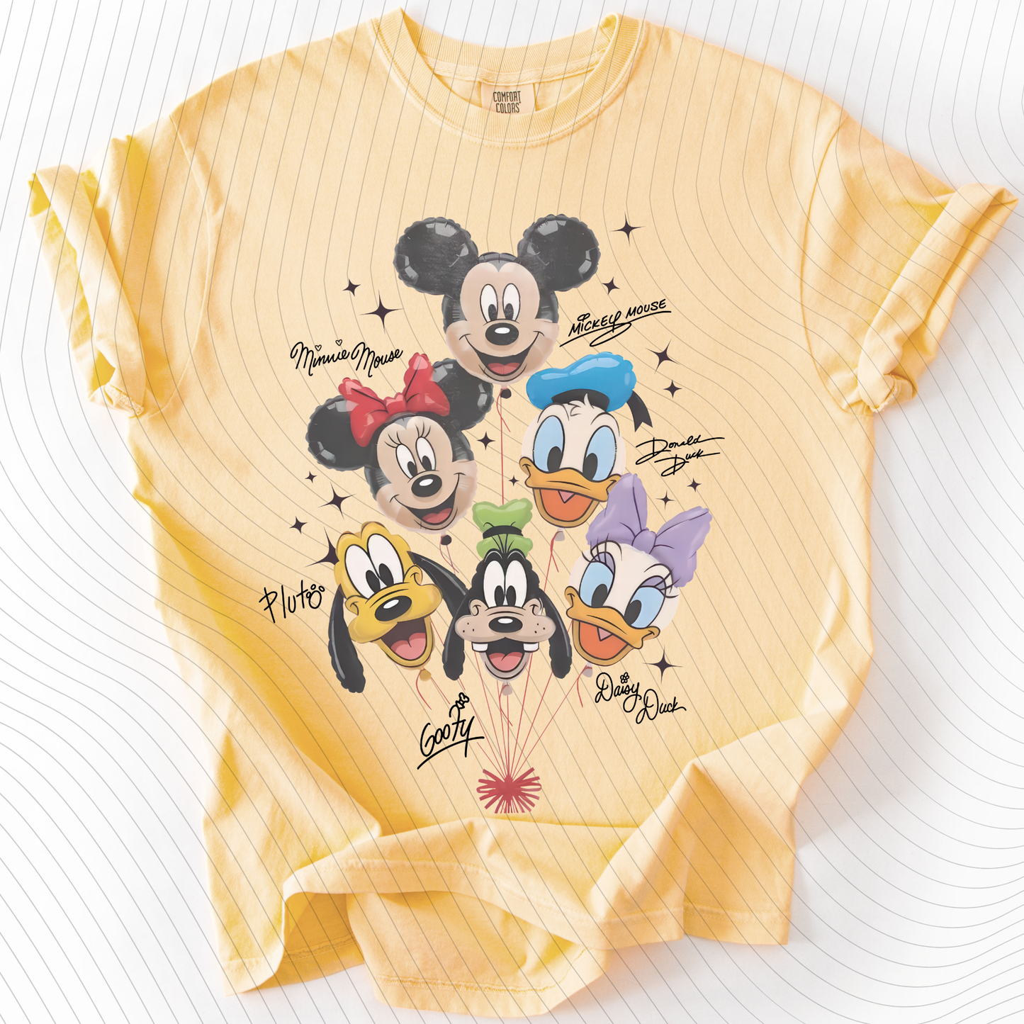 *Pre-Order* Mouse and Friends Balloons T-Shirt(Comfort Colors)