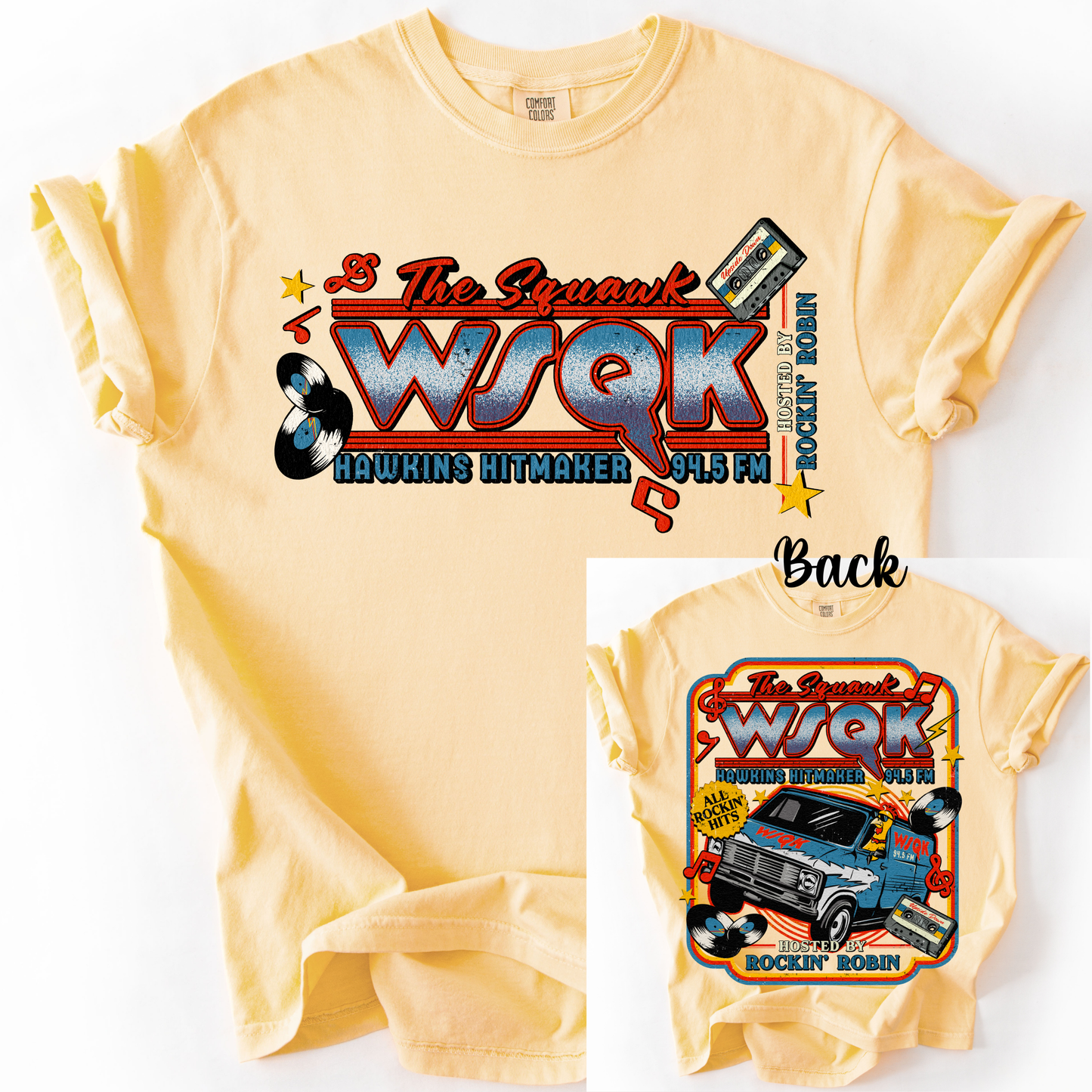 *Pre-Order* SQUAWK Front Back Version T-Shirt(Comfort Colors)