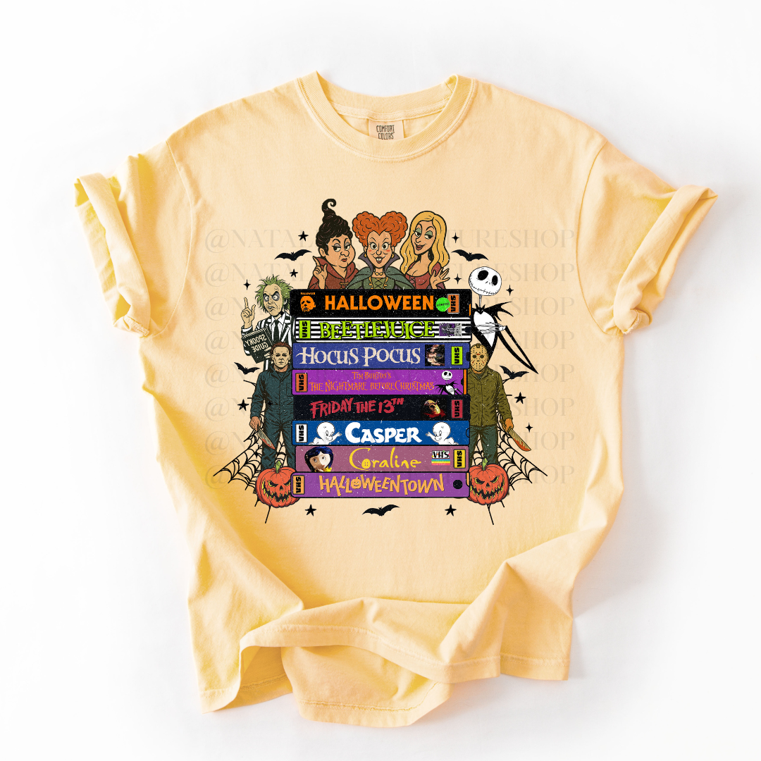 *Pre-Order* Halloween VHS Tapes T-Shirt (Comfort Colors)