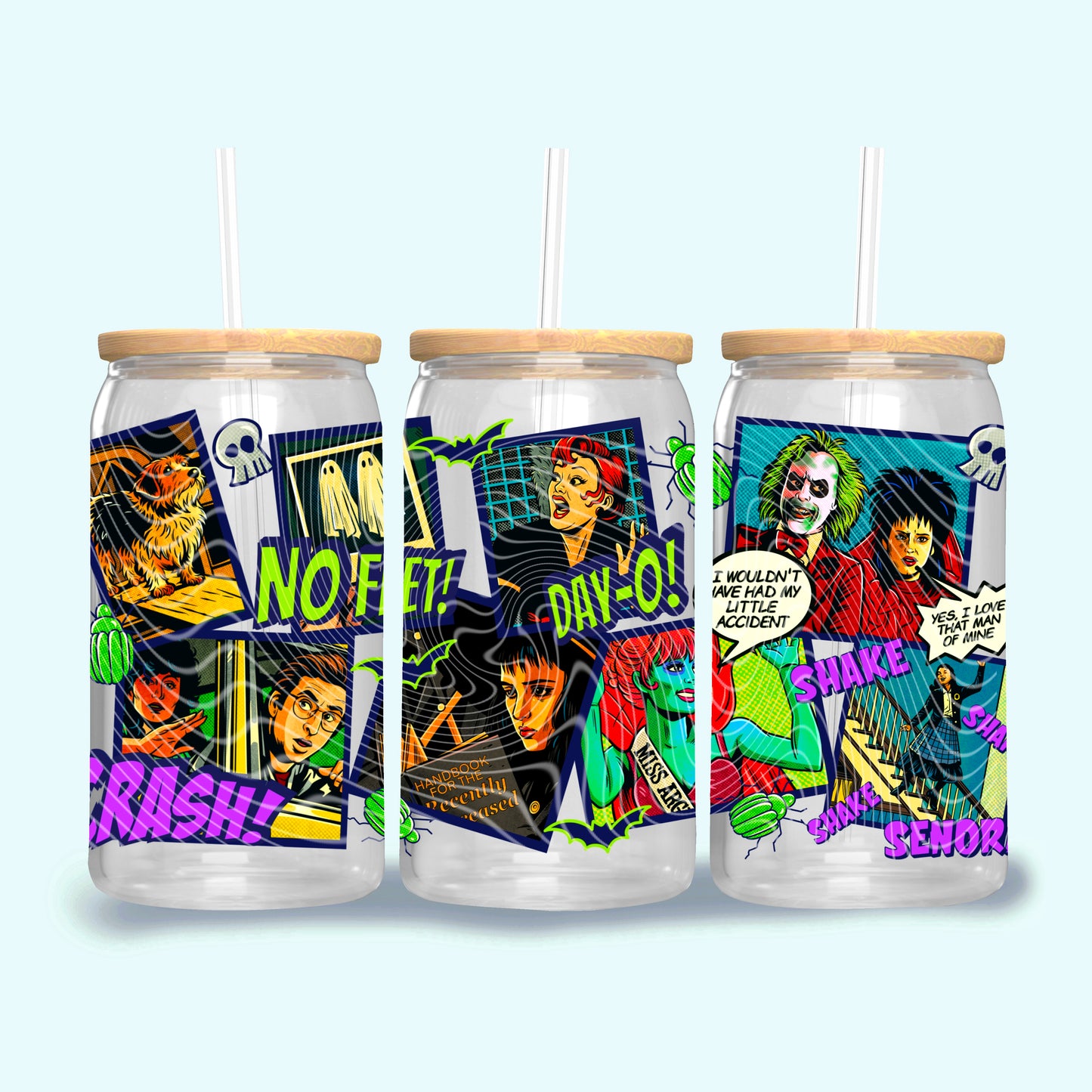 *Pre-Order* TB Beetle Comic 16oz Glass Can