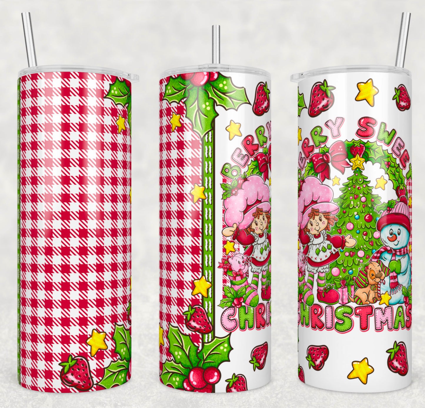 *Pre-Order* Berry Merry Christmas 20oz Stainless Steel Tumbler