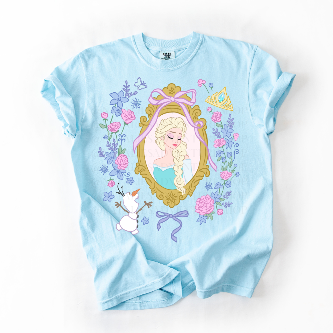 *Pre-Order* Frozen Princess Frame T-Shirt (Comfort Colors)