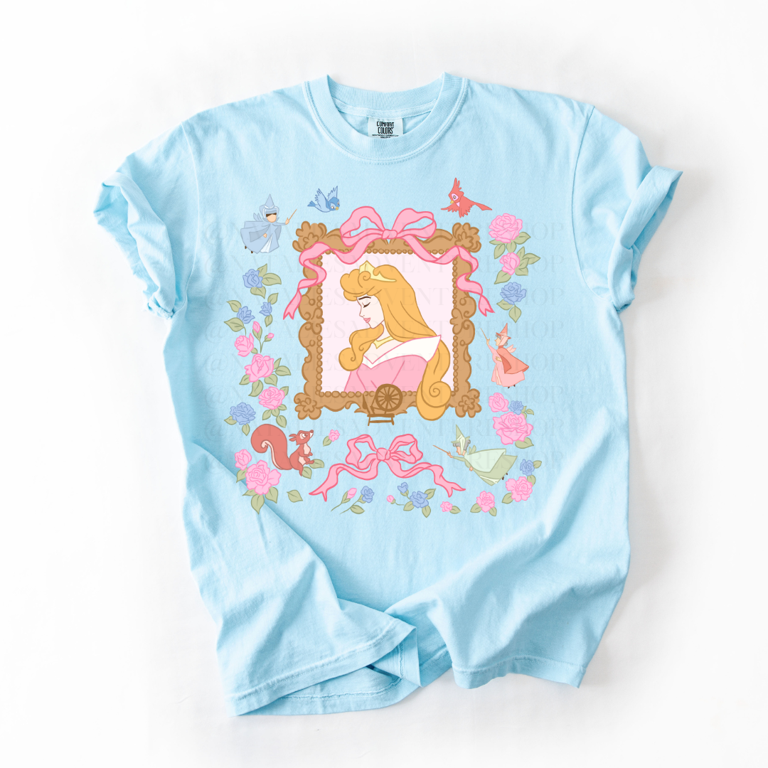 *Pre-Order* Briar Rose Portrait Princess T-Shirt (Comfort Colors)