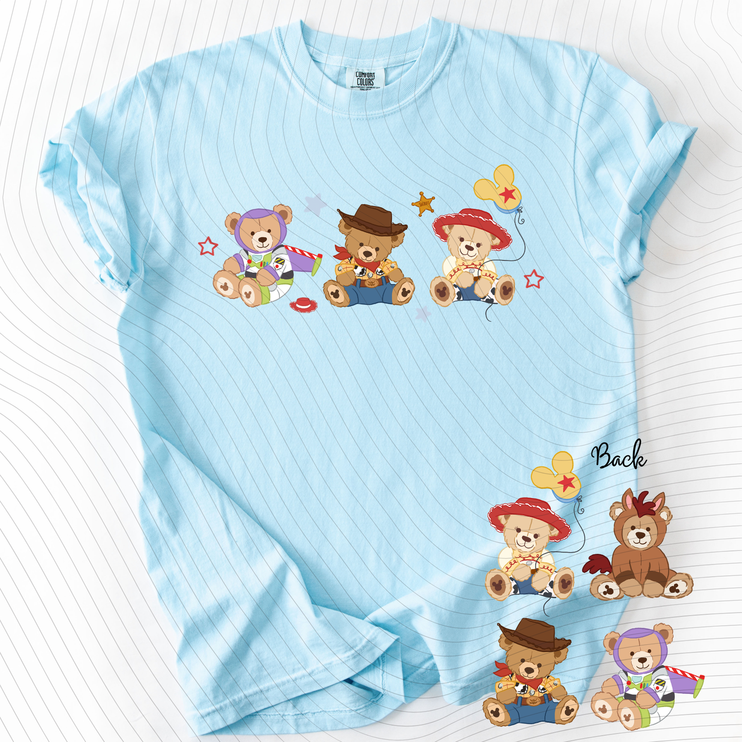 *Pre-Order* Toy Bears Front Back T-Shirt(Comfort Colors)