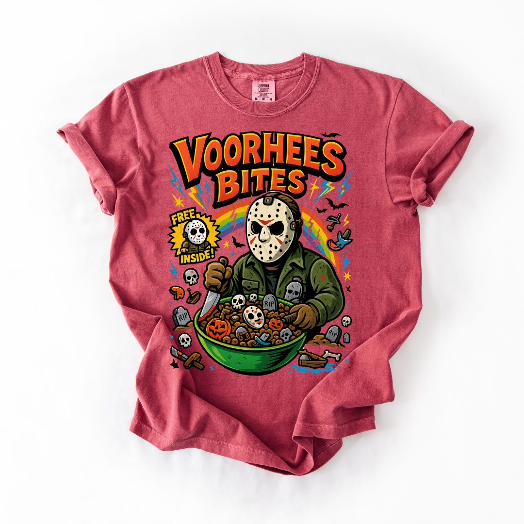 *Pre-Order* Vorhees Bites Cereal T-Shirt (Comfort Colors)