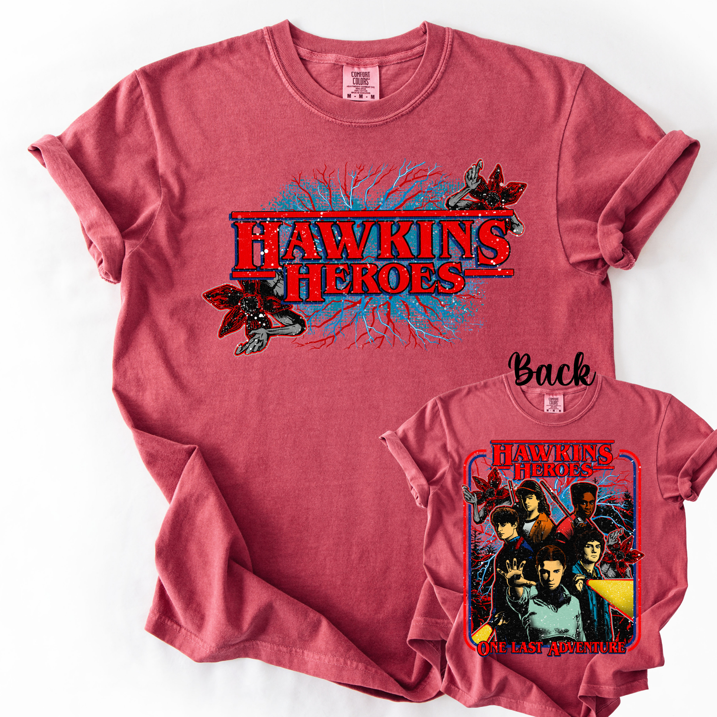 *Pre-Order* Hawkins Heroes Front Back Version T-Shirt(Comfort Colors)