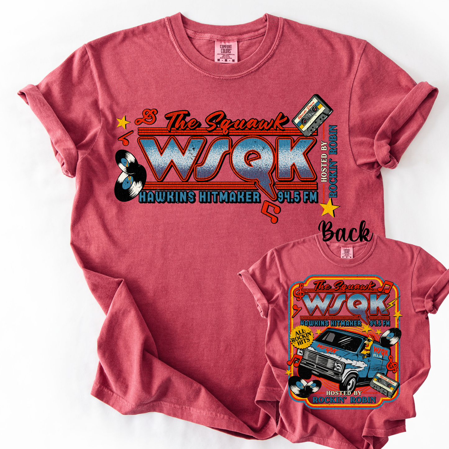 *Pre-Order* SQUAWK Front Back Version T-Shirt(Comfort Colors)