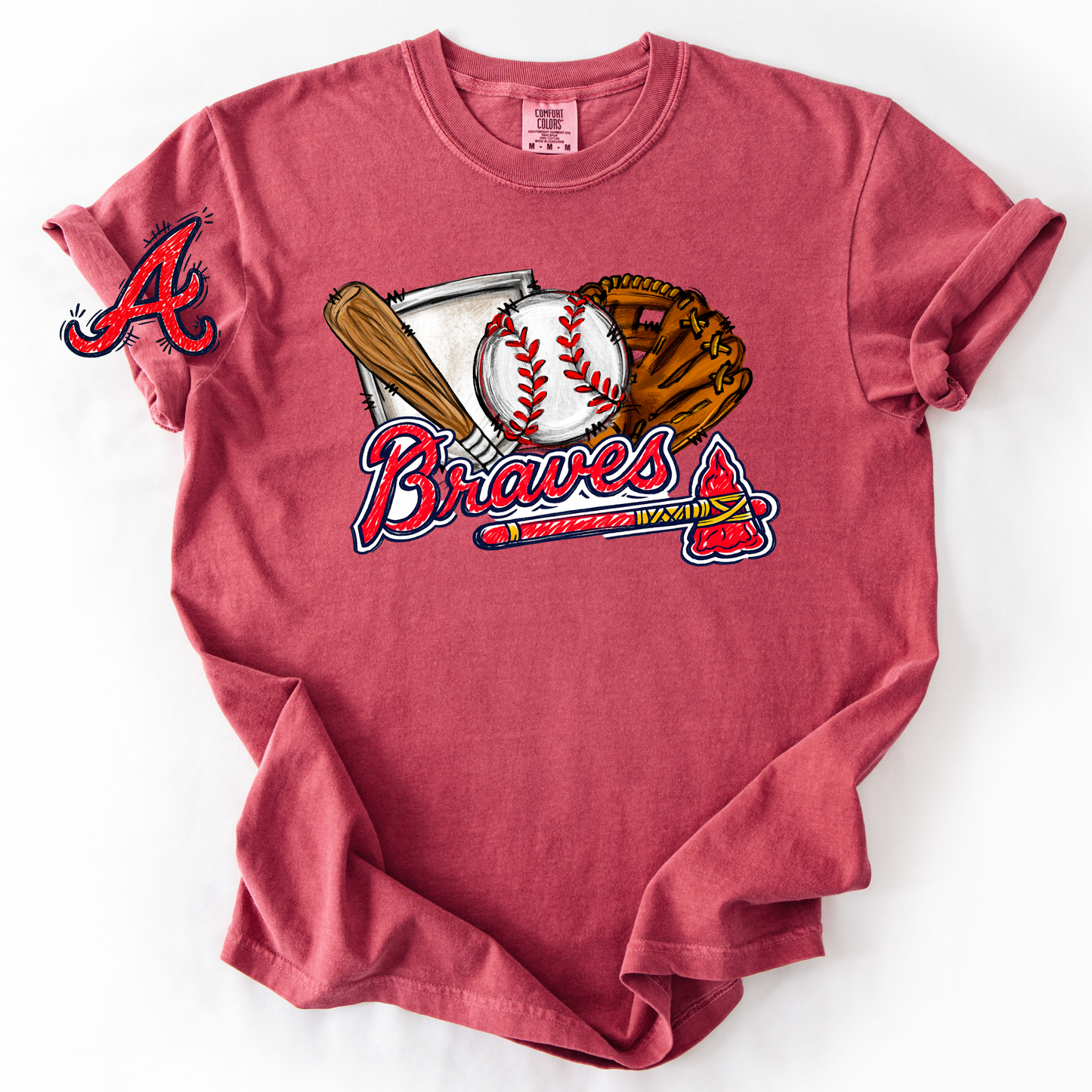 *Pre-Order* ATL Braves Doodle T-Shirt (Comfort Colors)