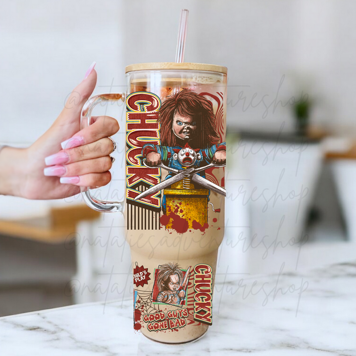 *Pre-Order* Chuck 40oz Glass Tumbler