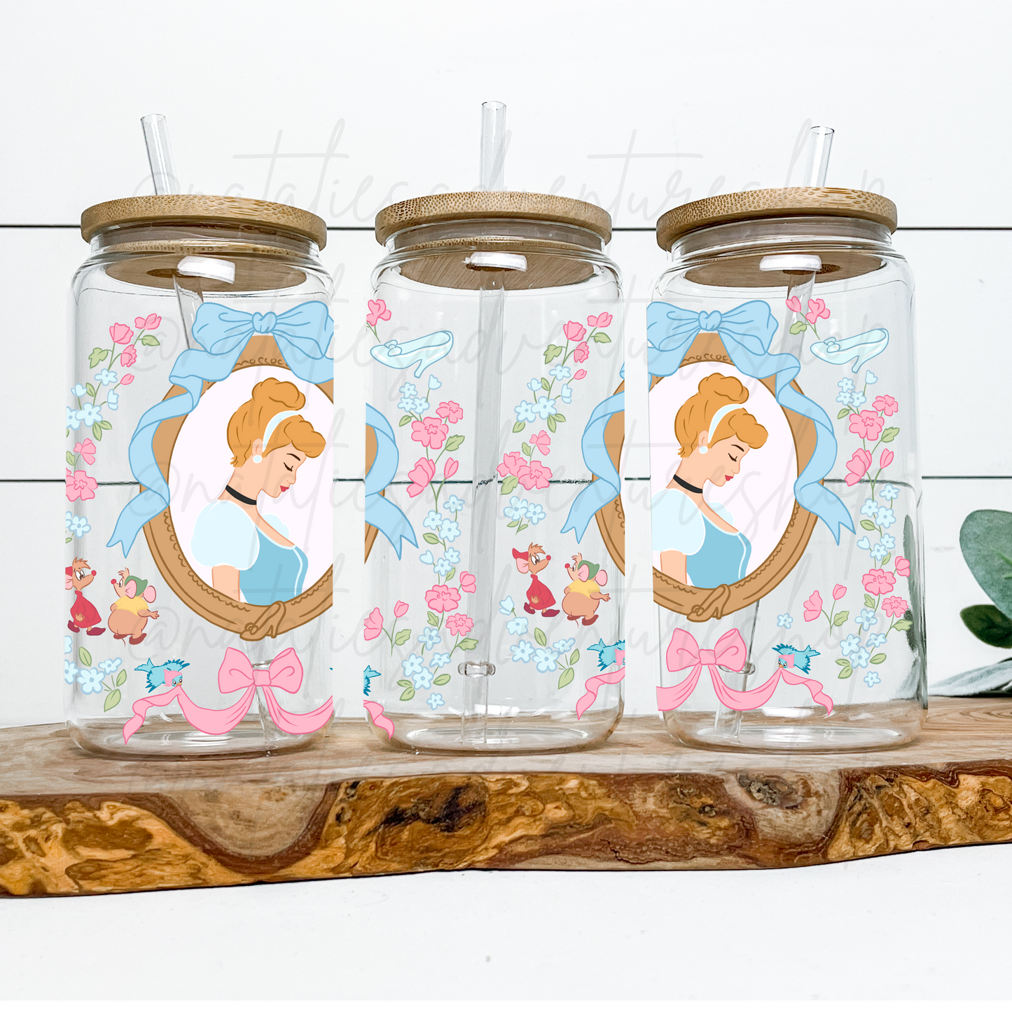 *Pre-Order* Cindy Princess Frame 16oz Glass Can