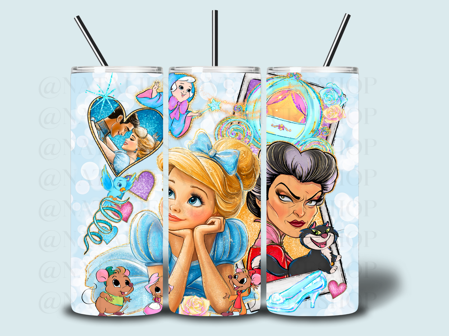 *Pre-Order* Cindy Cartoon Princess 20oz Stainless Steel Tumbler