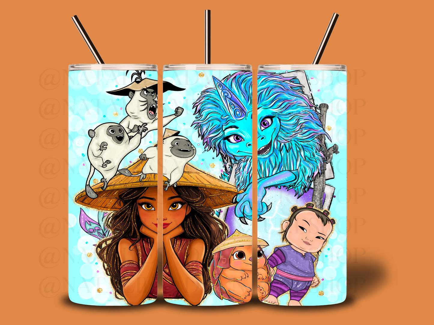 *Pre-Order* Dragon Cartoon Princess 20oz Stainless Steel Tumbler