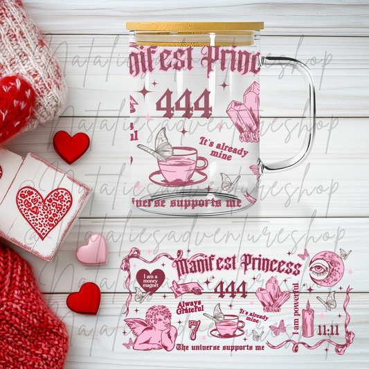 *Pre-Order* Manifest Princess 16oz Glass Mug