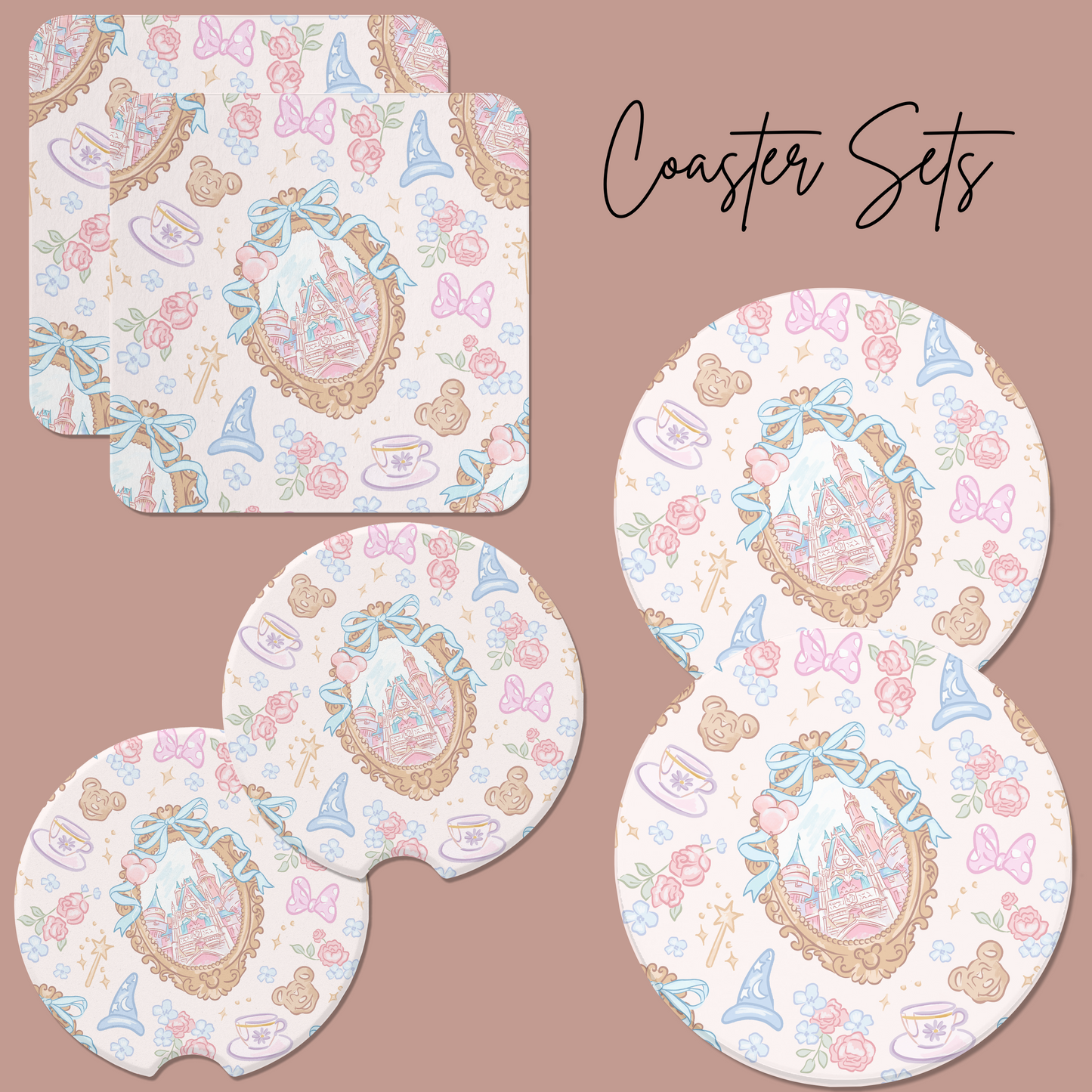 *Pre-Order* Castle Magic Coaster Sets