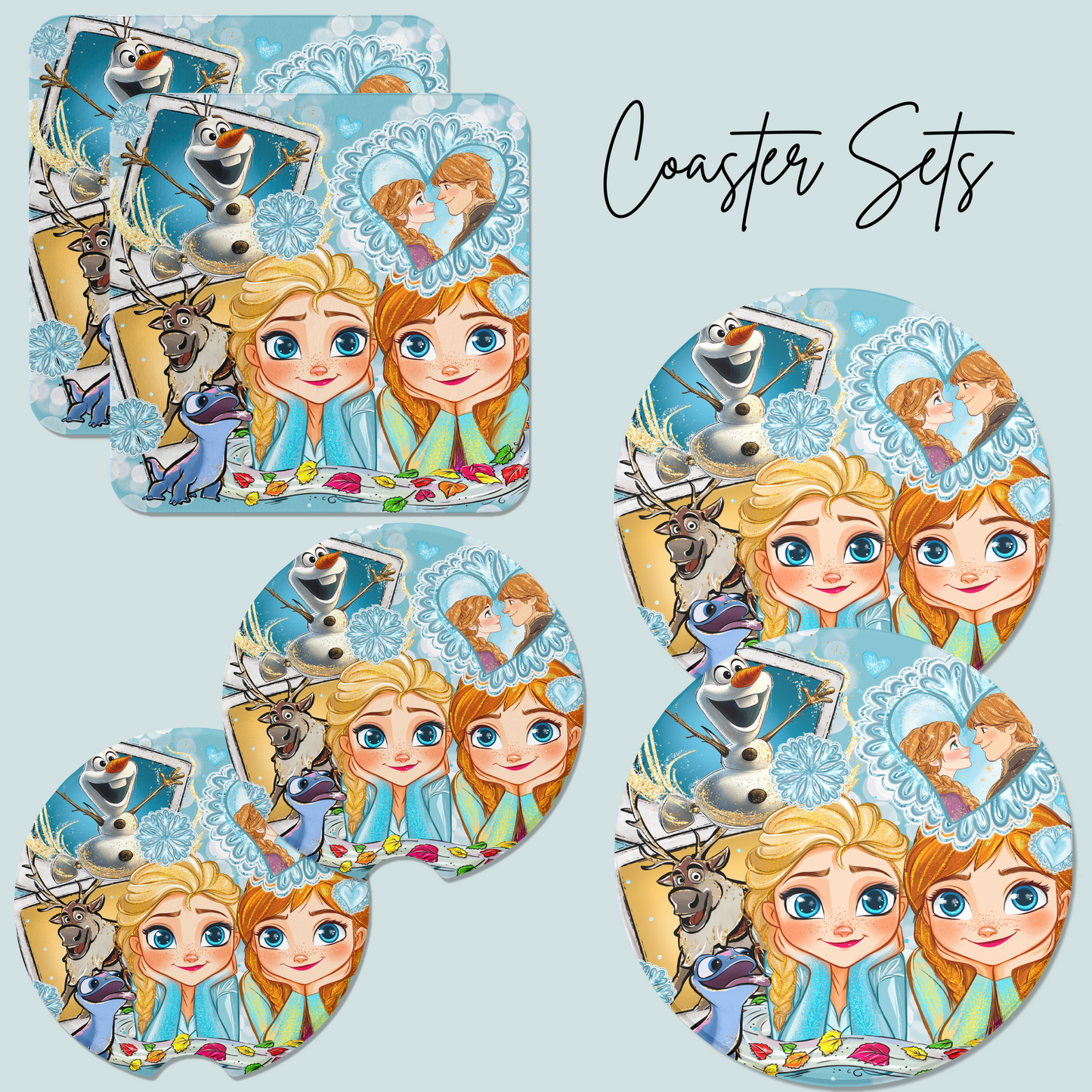 *Pre-Order* Frozen Sisters Princess Coaster Sets