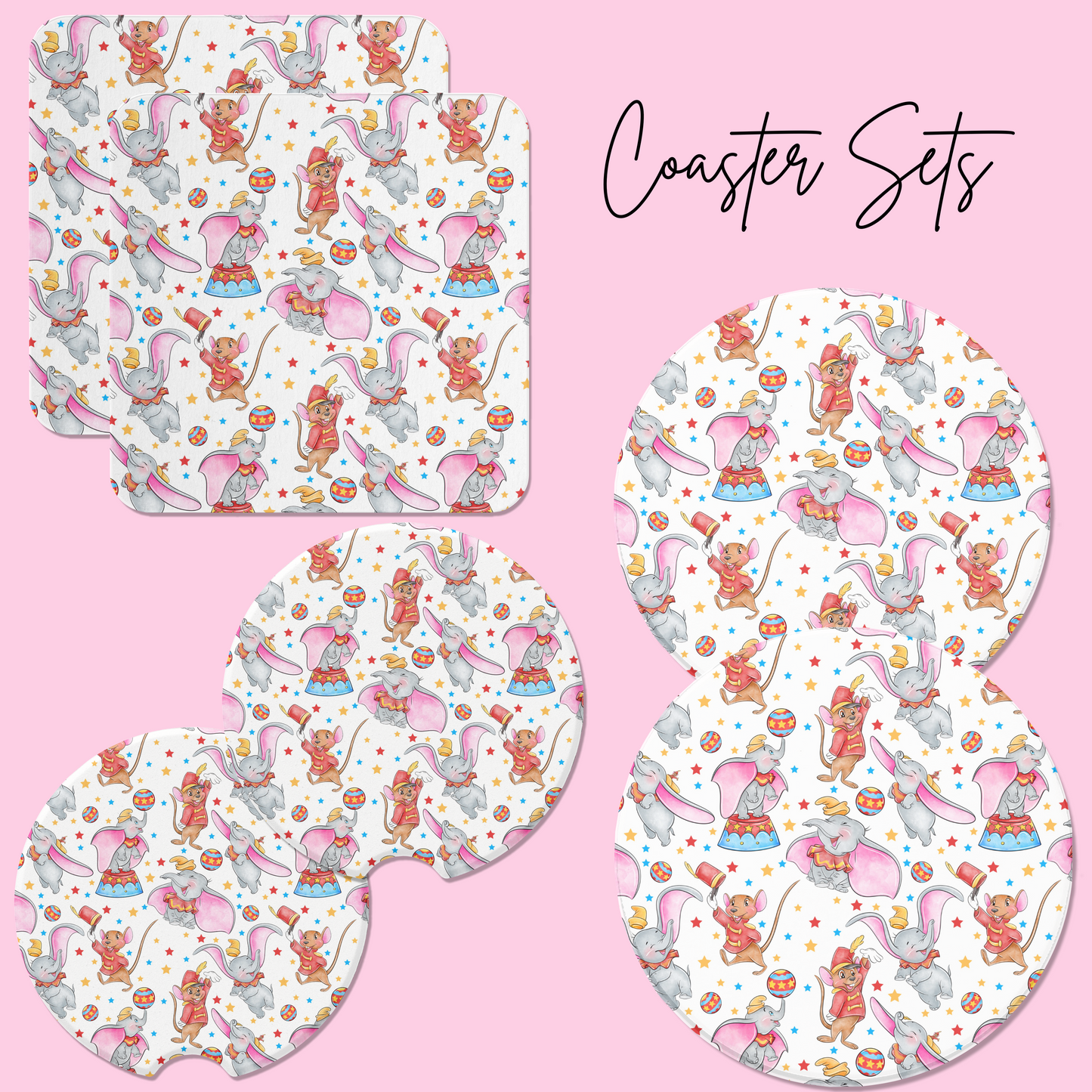 *Pre-Order* Cute Elephant Coaster Sets