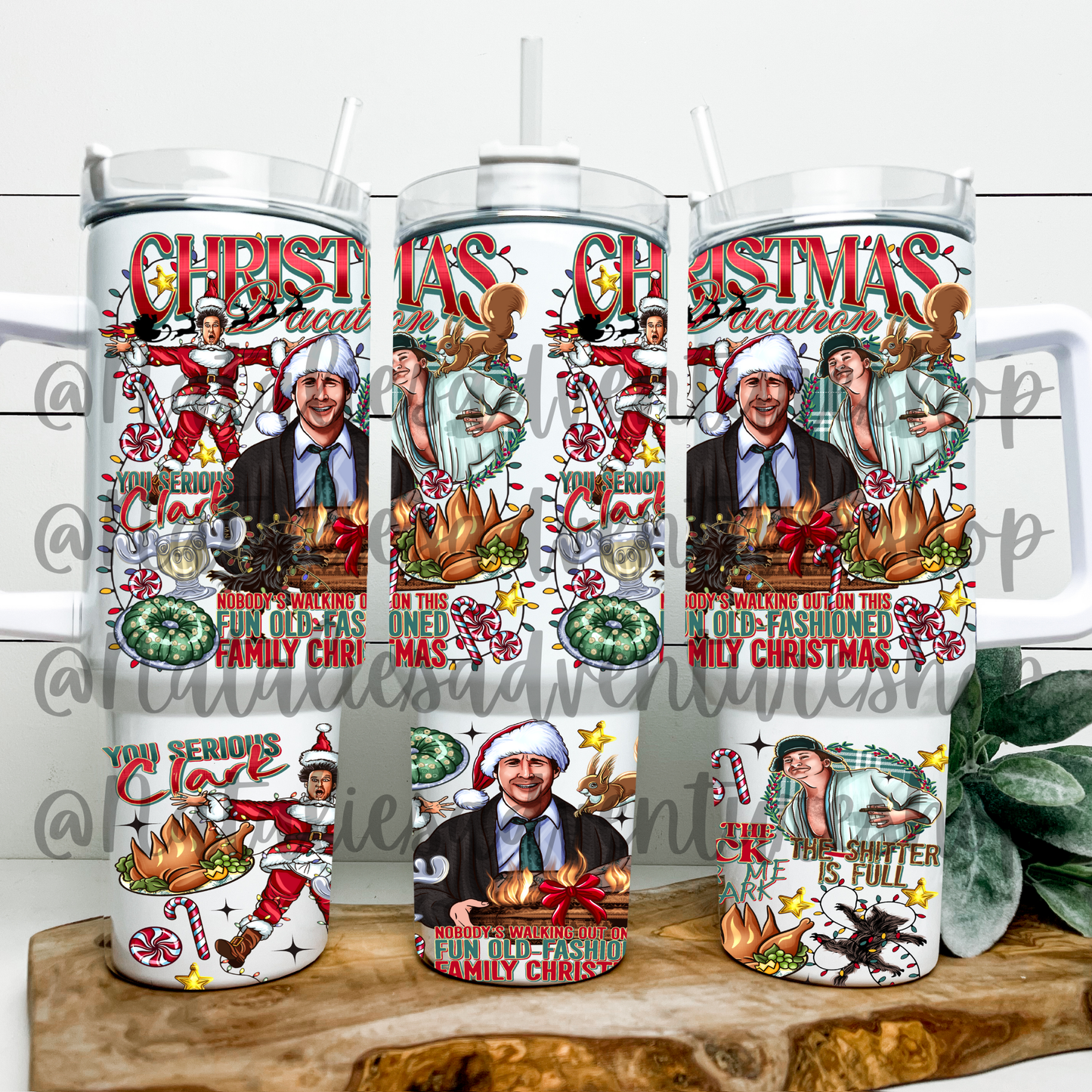 *Pre-Order* Clark Christmas 40oz Quencher