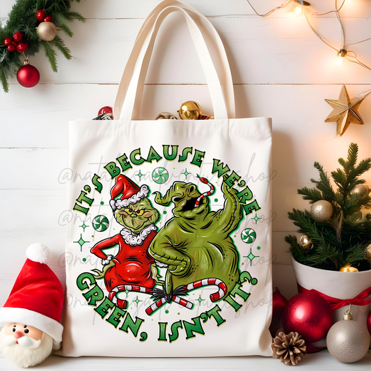 *Pre-Order* Green Guys Canvas Tote Bag