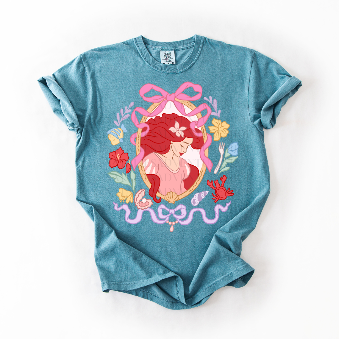 *Pre-Order* Mermaid Portrait Princess T-Shirt (Comfort Colors)