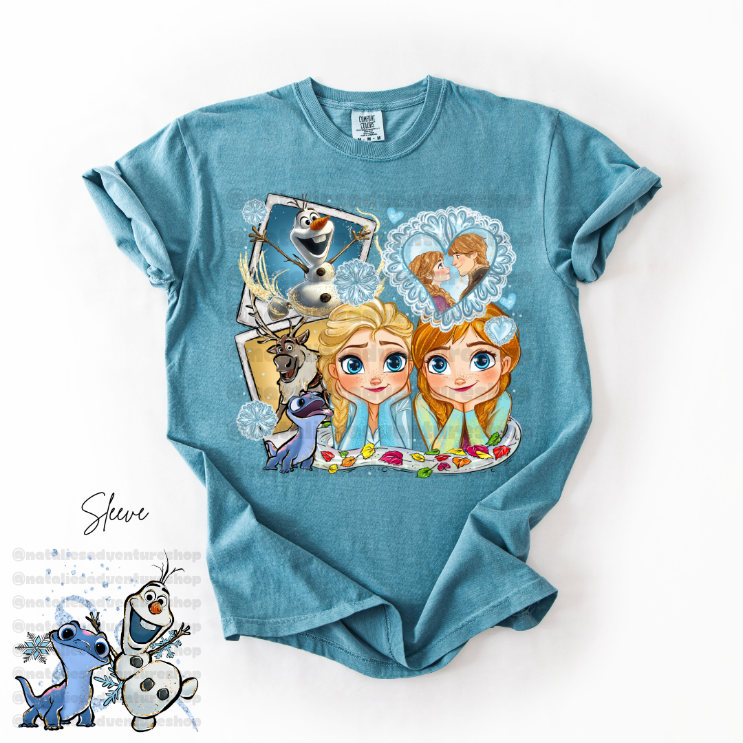 *Pre-Order* Ice Sisters Princess Cartoon T-Shirt (Comfort Colors)
