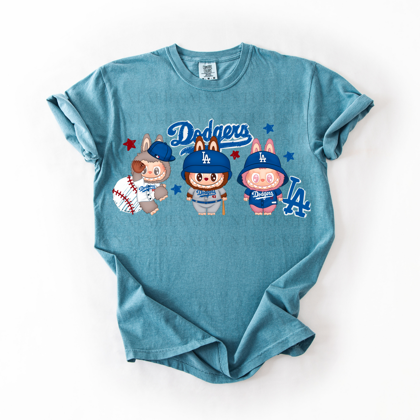*Pre-Order* LA DODG BUBU Baseballl T-Shirt (Comfort Colors)