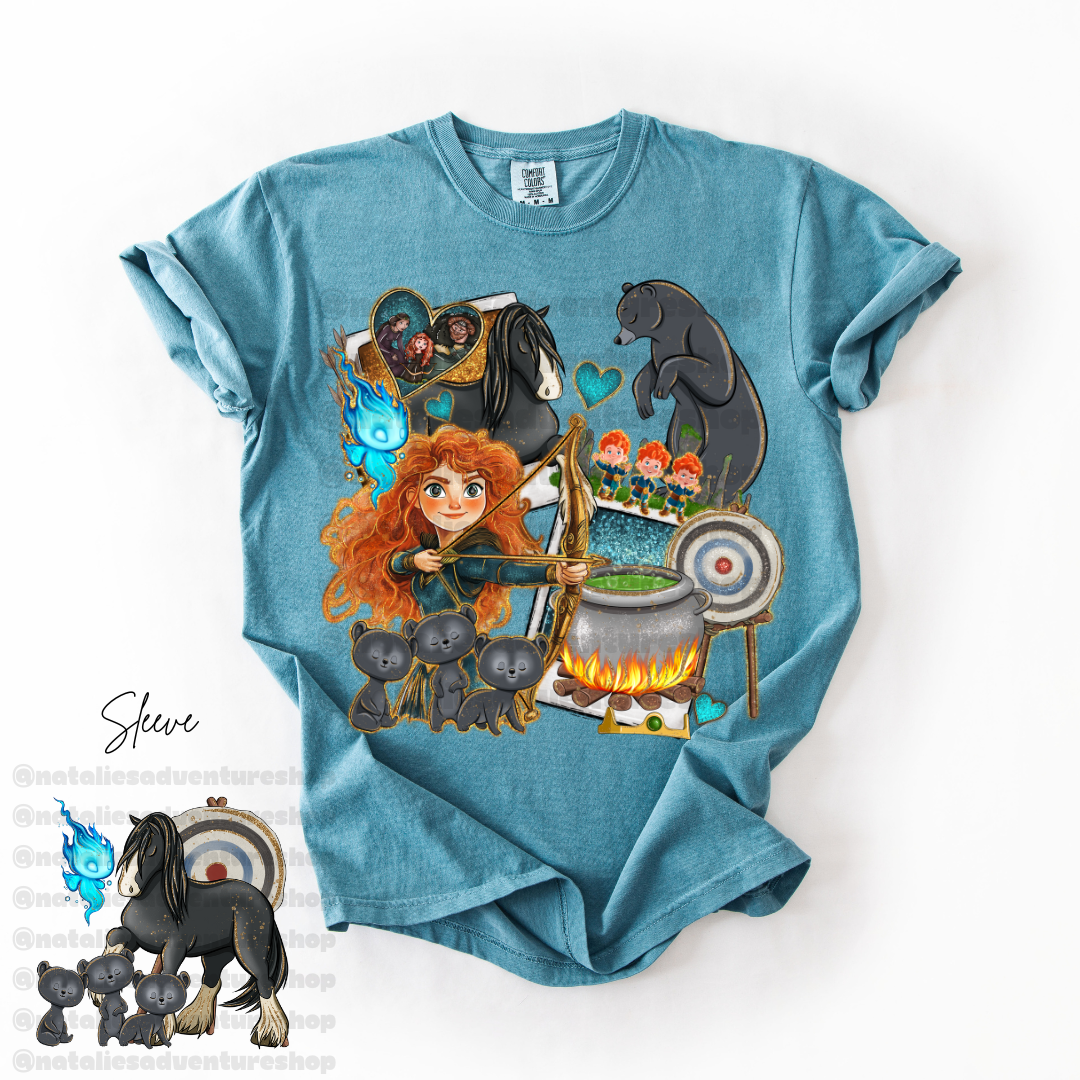*Pre-Order* Scottish Princess Cartoon T-Shirt (Comfort Colors)