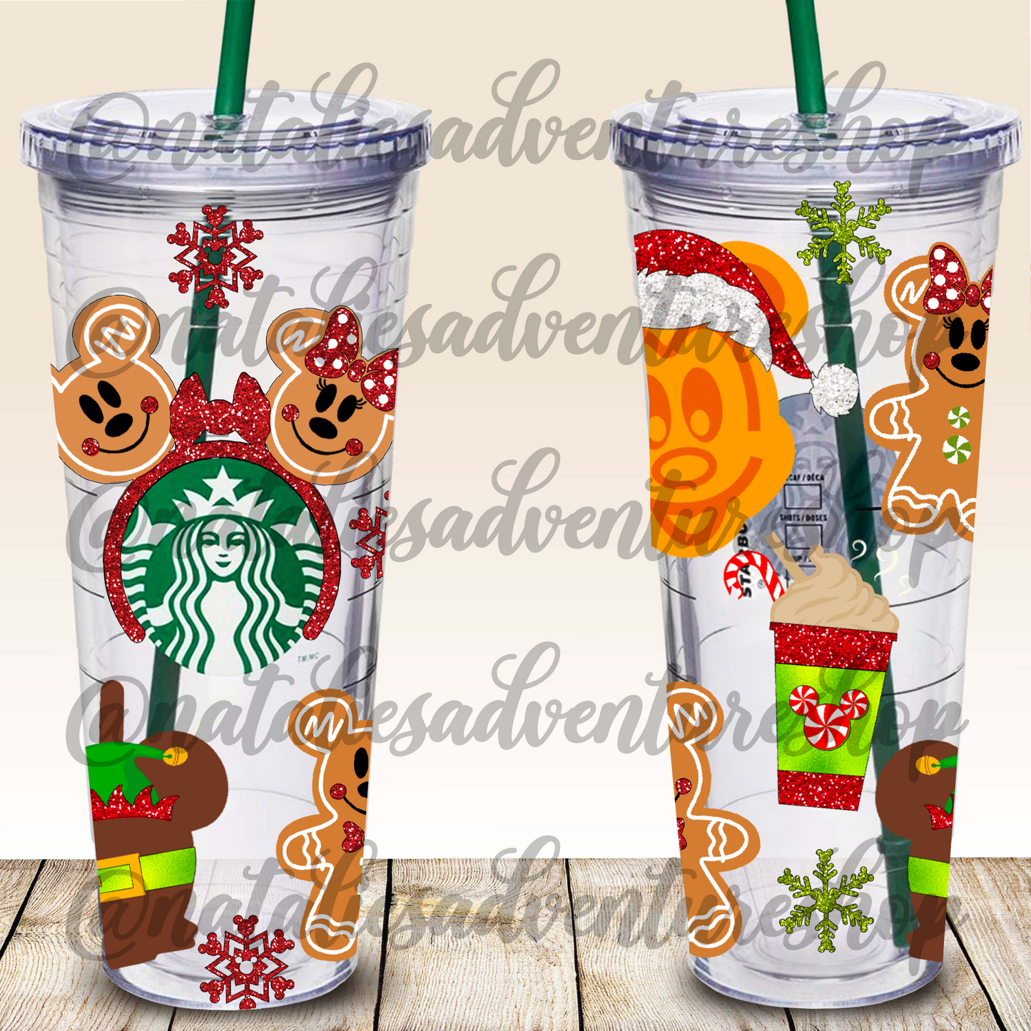 *Pre-Order* Holiday Snacks 24oz Snowglobe Tumbler