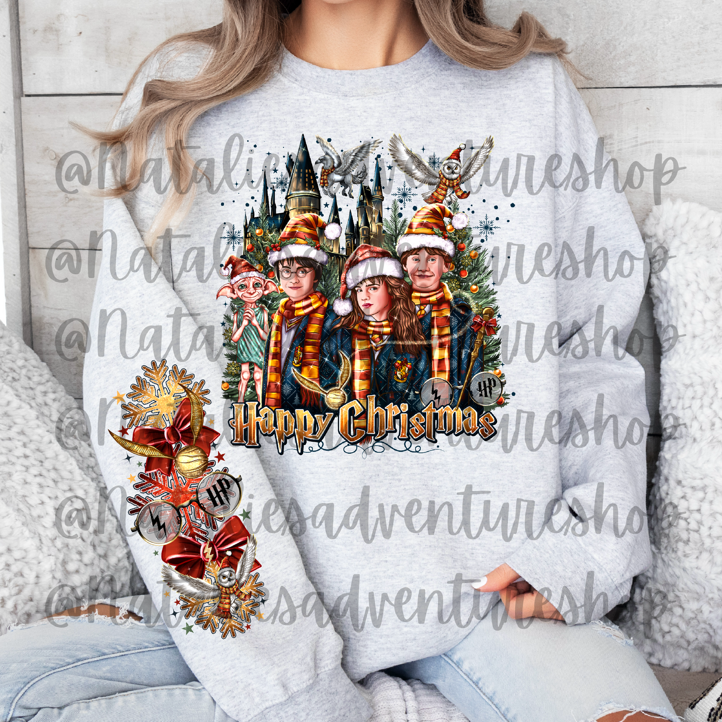 *Pre-Order* HP Wizard Happy Christmas Crewneck