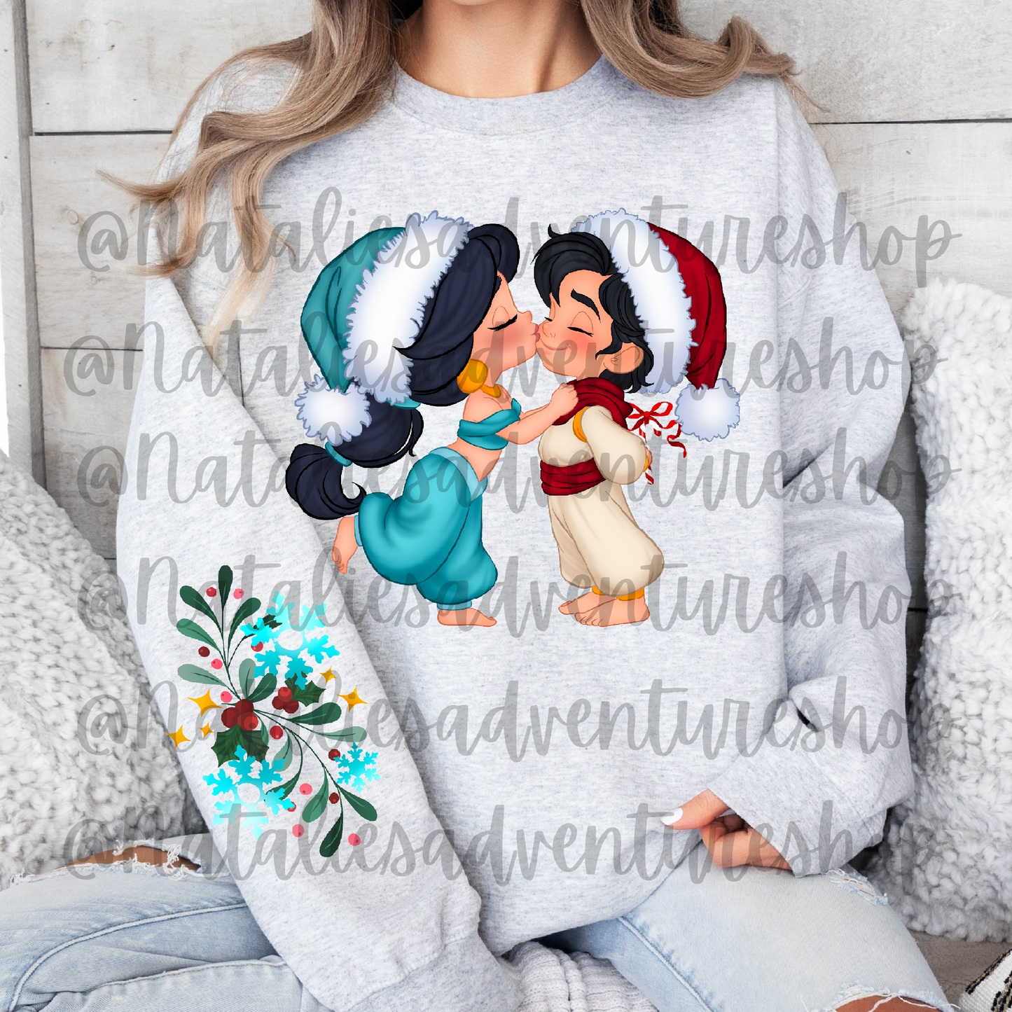 *Pre-Order* Princess Couple J + A Christmas Crewneck