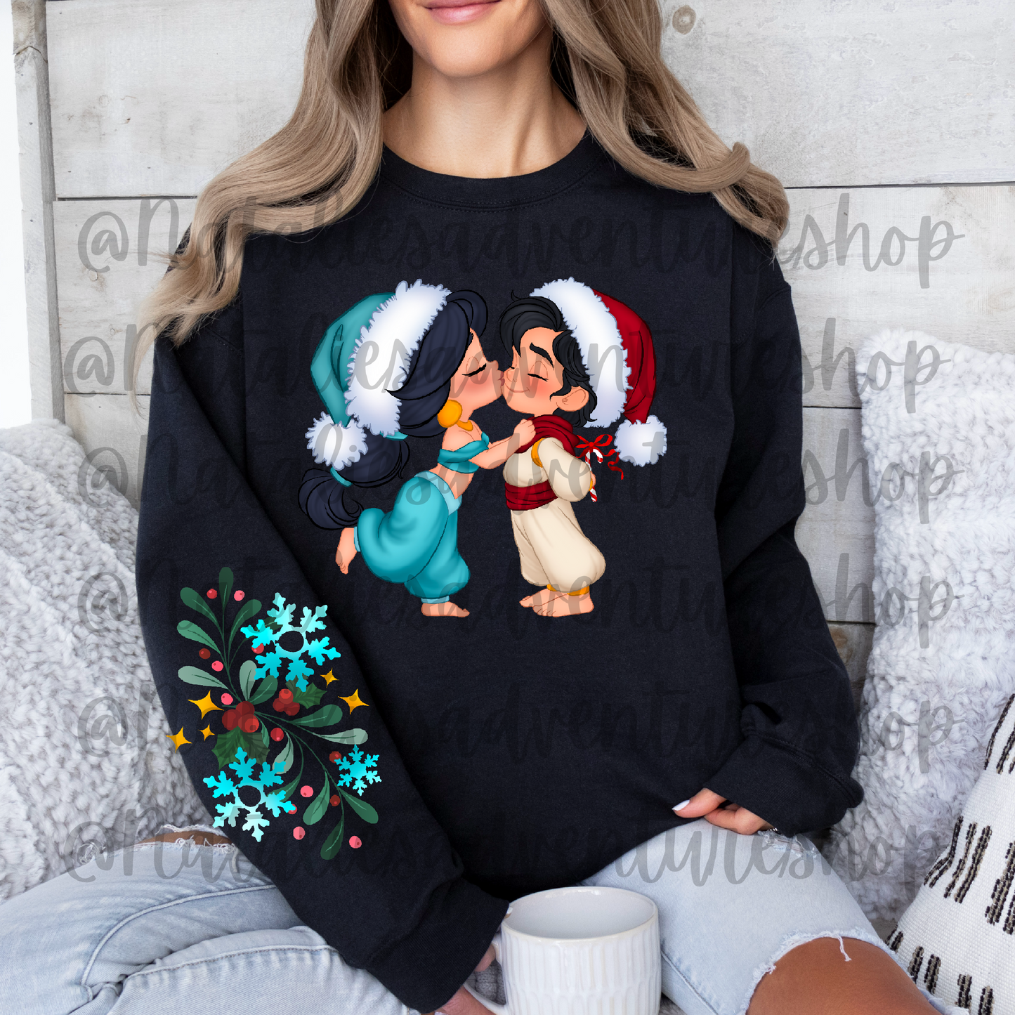 *Pre-Order* Princess Couple J + A Christmas Crewneck