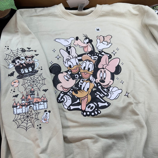 *READY TO SHIP* M Mouse Skelly Crewneck
