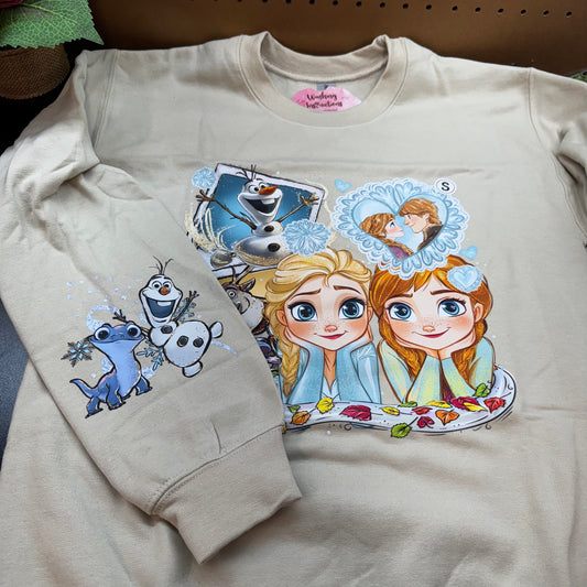 *READY TO SHIP* Small Natural Frozen Crewneck